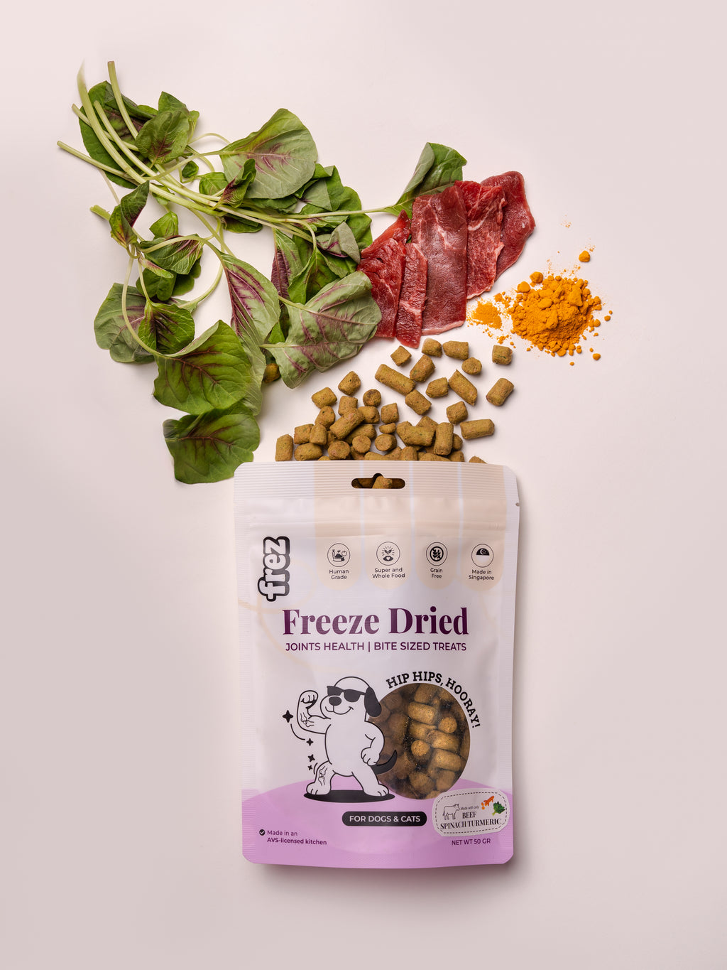 Joints Health - Freeze Dried Beef/ Chicken, Spinach & Turmeric