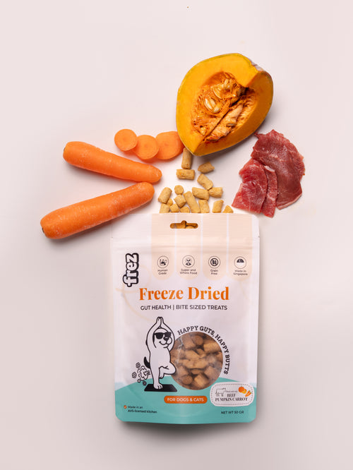 Guts Health - Freeze Dried Duck/ Beef Pumpkin Carrot Treats
