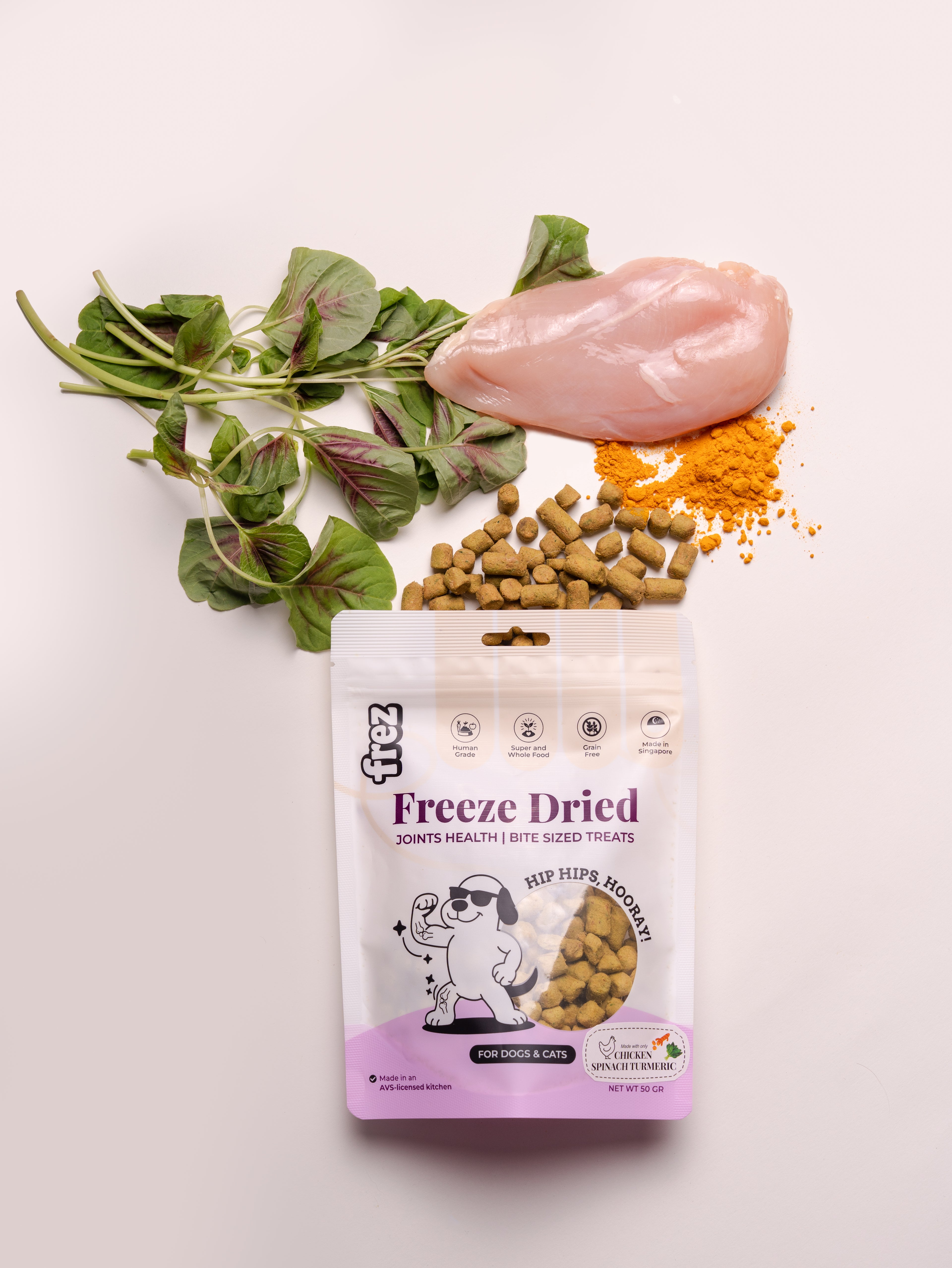 Joints Health - Freeze Dried Beef/ Chicken, Spinach & Turmeric