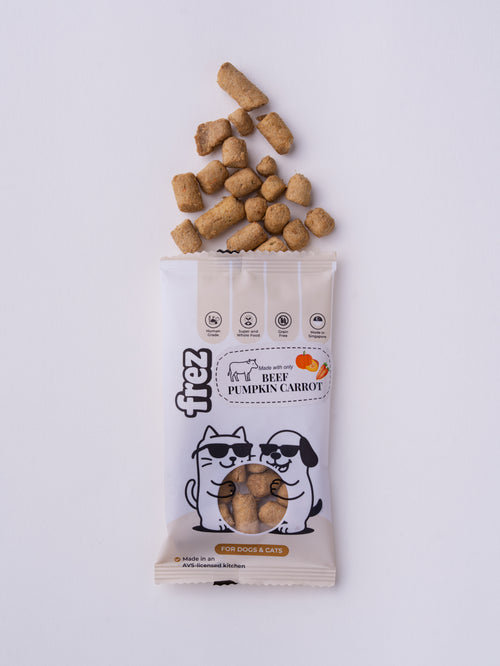 Guts Health (Mini Munch Pack) - Freeze Dried Duck/ Beef Pumpkin Carrot Treats