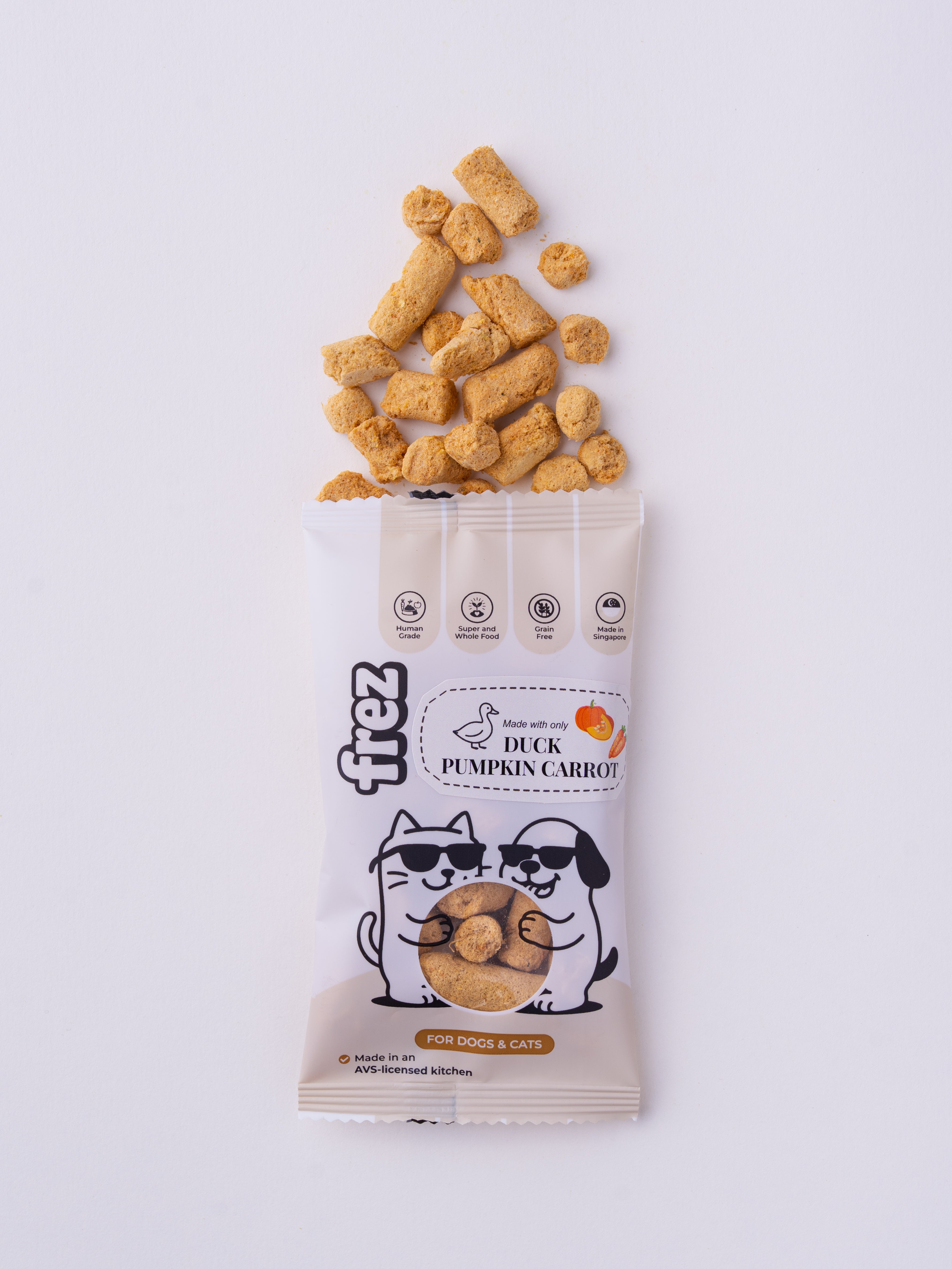 Guts Health (Mini Munch Pack) - Freeze Dried Duck/ Beef Pumpkin