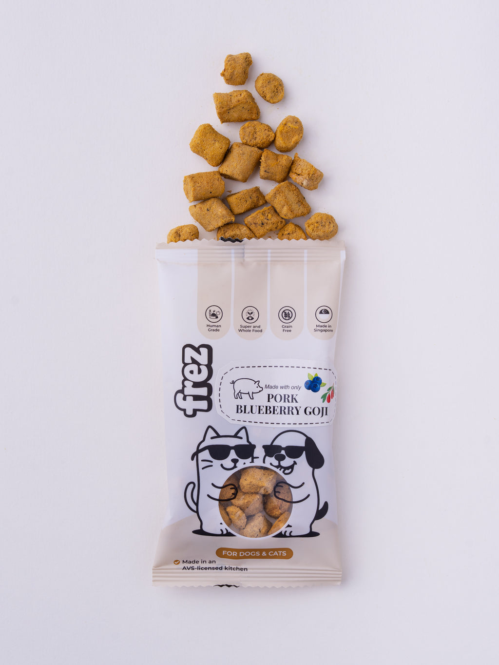 Eyes Health (Mini Munch Pack) - Freeze Dried Pork, Blueberry & Goji Berries Treats