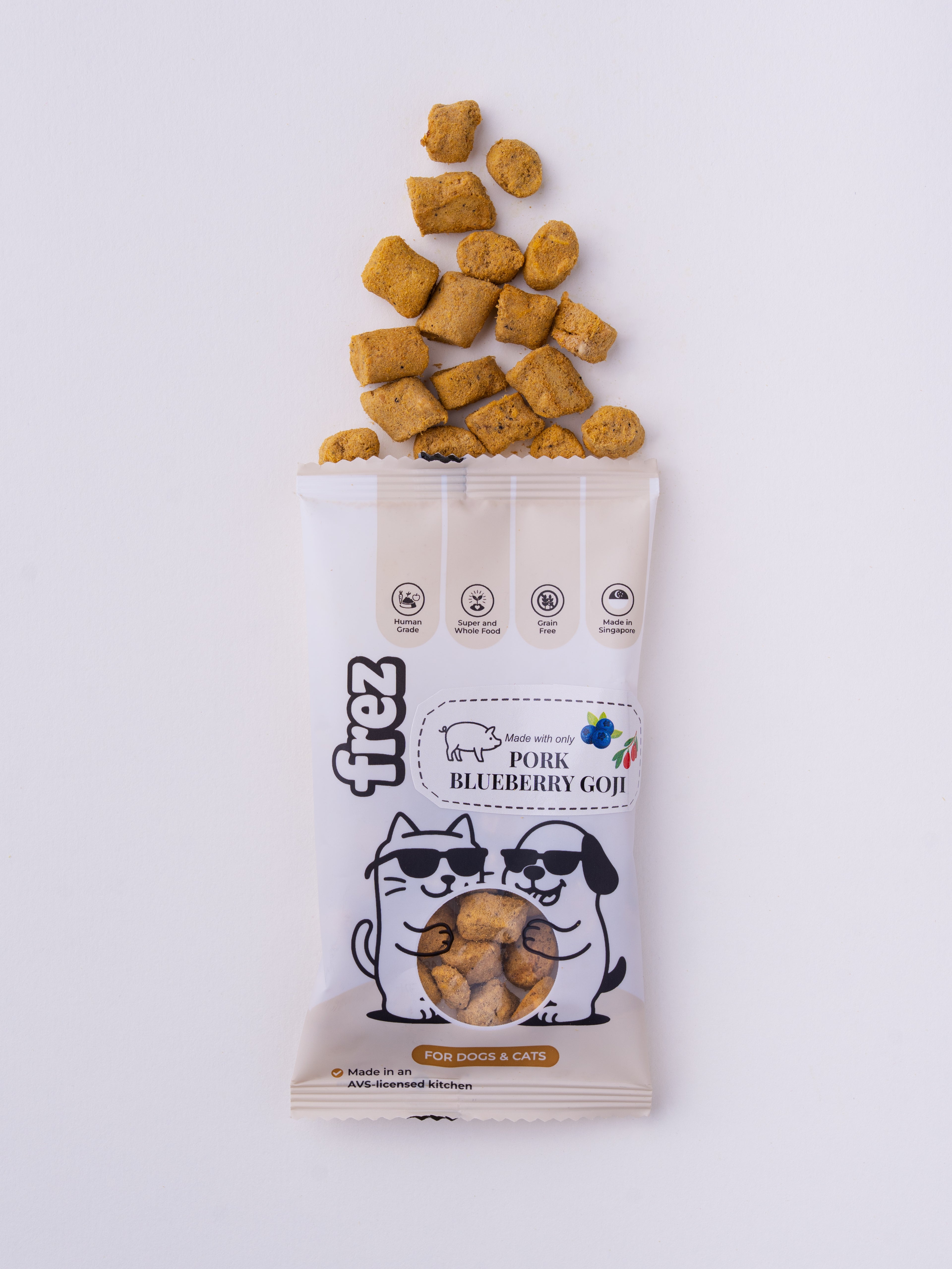 Eyes Health (Mini Munch Pack) - Freeze Dried Pork, Blueberry & Goji Berries Treats