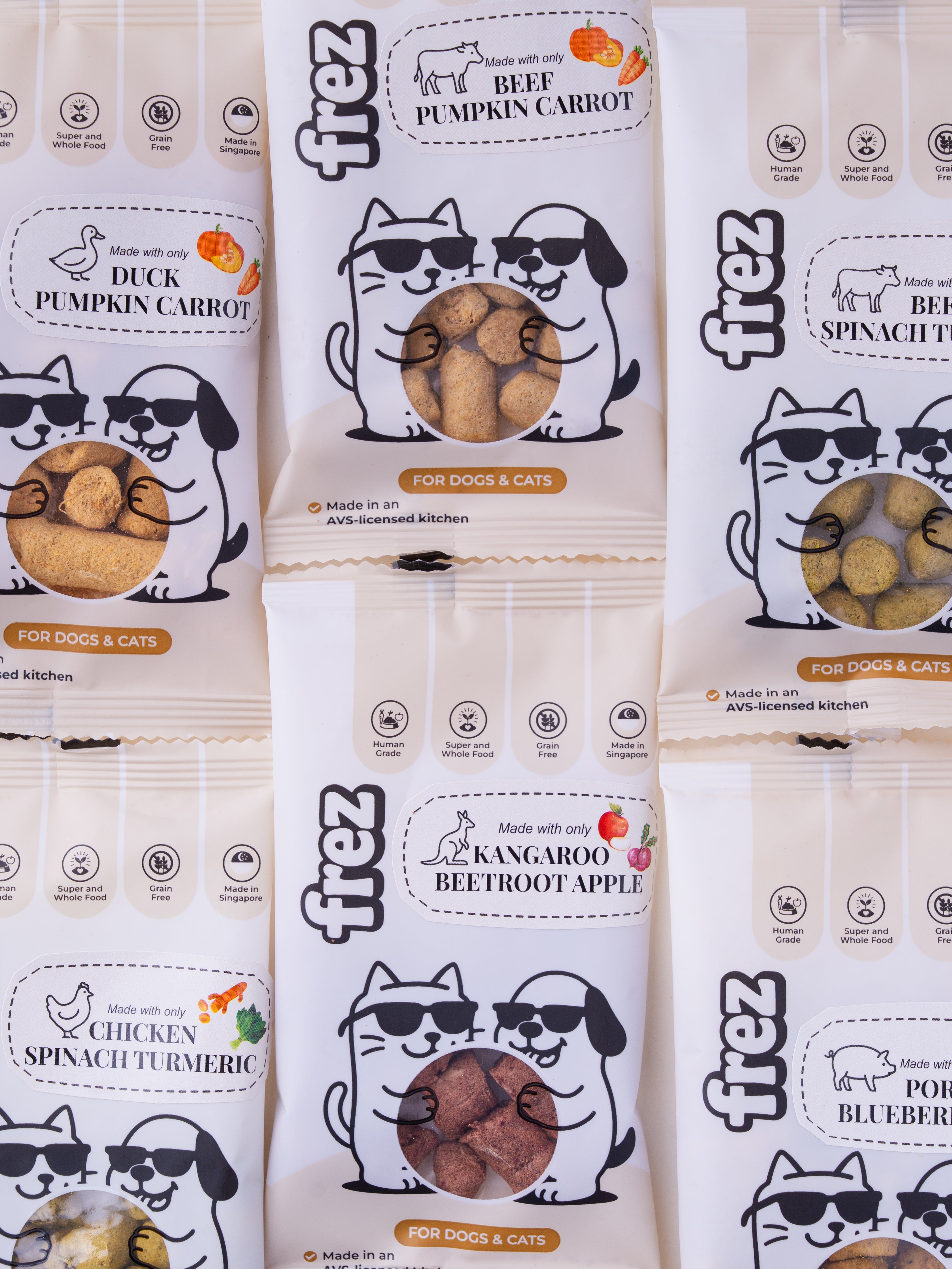 Guts Health (Mini Munch Pack) - Freeze Dried Duck/ Beef Pumpkin