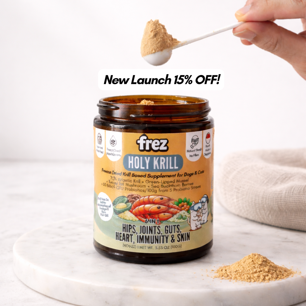 Holy Krill - Freeze Dried Krill Based Supplement for Cats and Dogs